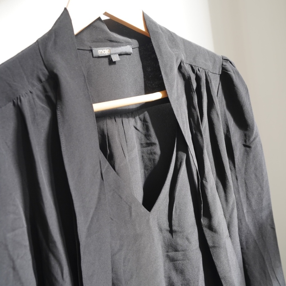 Make Bow Black blouse - Size 1 - Picture 2 of 3